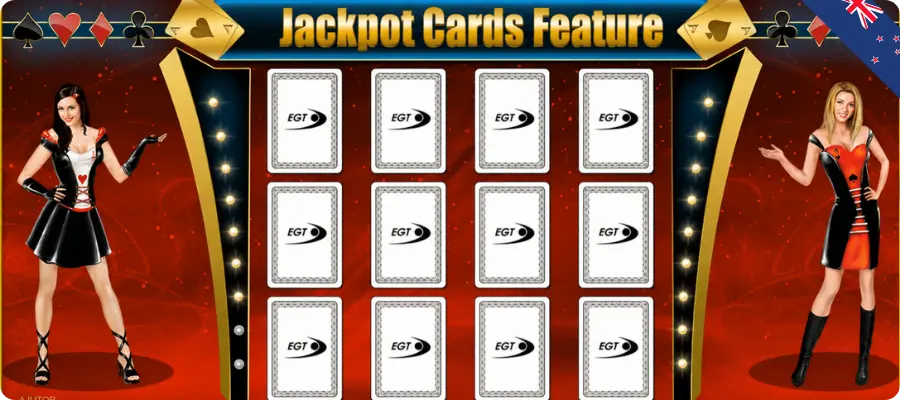 Jackpot Cards feature on the Shining Crown slot