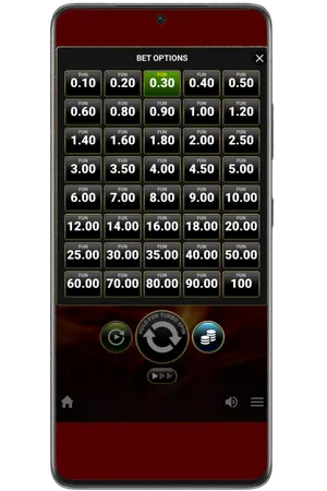 Bet options set up on Shining Crown